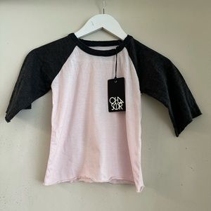 Chaser Girls Pink Baseball Tee NWT